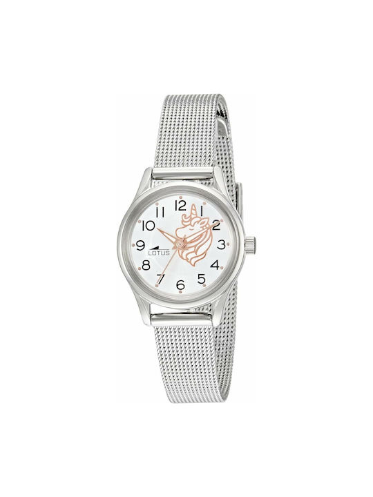 Lotus Watches Kinderuhr mit Metallarmband Silber