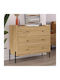 Συρταριέρα Κρεβατοκάμαρας Ξύλινη Malta Sapphire Oak 94x40x80.1εκ.