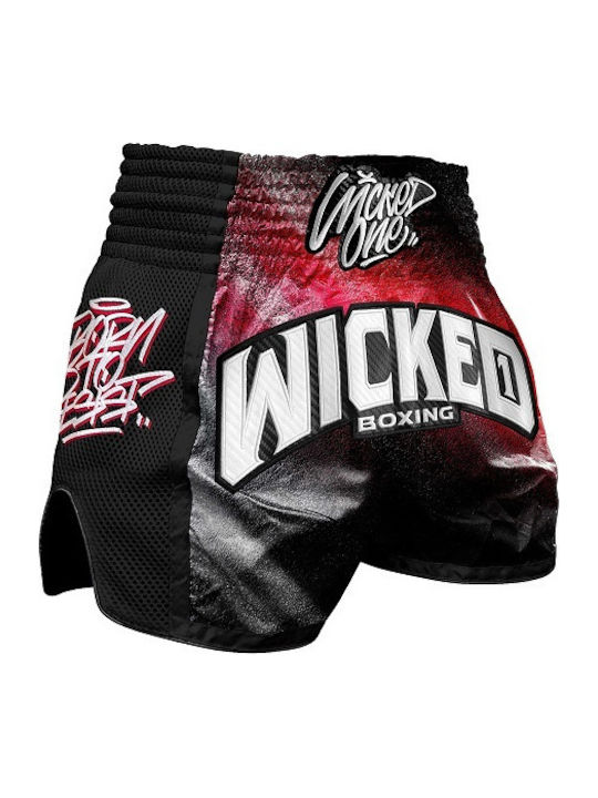 Wicked1 Men's Kick/Thai Boxing Shorts Black