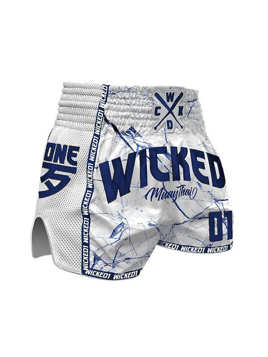 Wicked1 Shorts Kick/Thai-Boxen Weiß