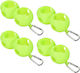 Patikil Golf Ball Grabber Green Silicone Carabiner 4 Pcs