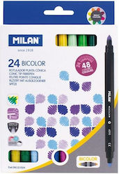 Milan Μαρκαδόροι 5mm Σετ 24 χρώματα