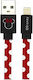 ERT Group USB-A to Lightning Cable Κόκκινο 1m (DUSMIN005)
