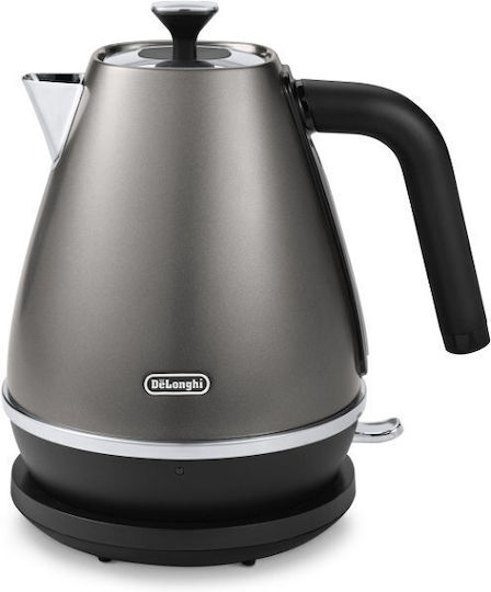 De'Longhi Distinta Titanium Βραστήρας 1.7lt 2000W Γκρι