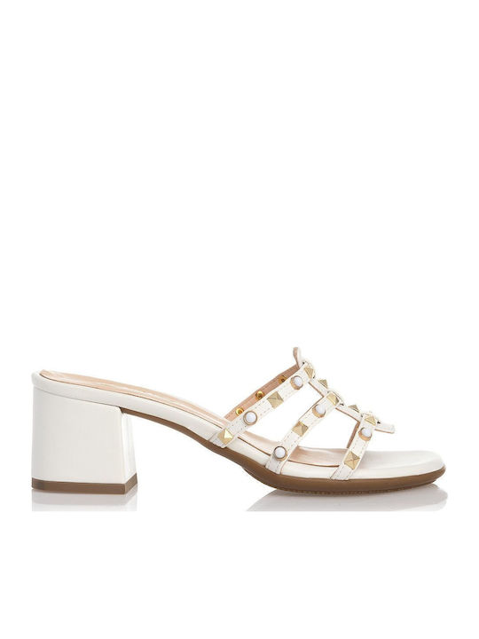 Leder Sandalen Weiß