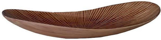 Espiel Polyresin Decorative Platter Beige 46x8x12.5cm