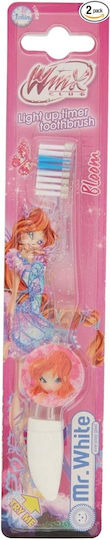 Mr. White Winx Kinderzahnbürste für 3+ Jahre Transparente