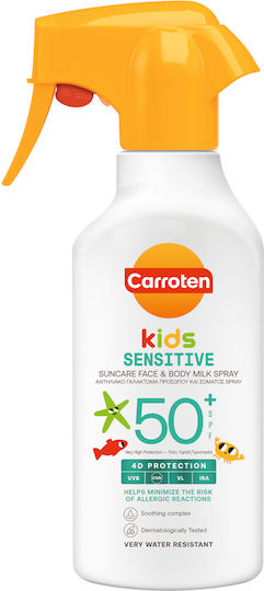 Carroten Sensicare SPF50+ Waterproof Kids Sunscreen Emulsion for Face & Body 270ml