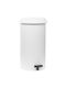 Viomes Waste Bin Waste Plastic with Pedal White 32lt 1pcs