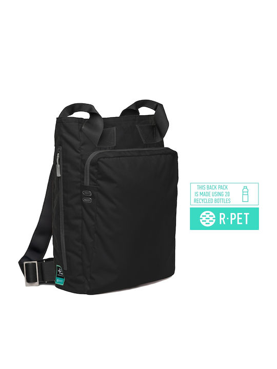 Terra Nation Fabric Beach Bag Backpack Black