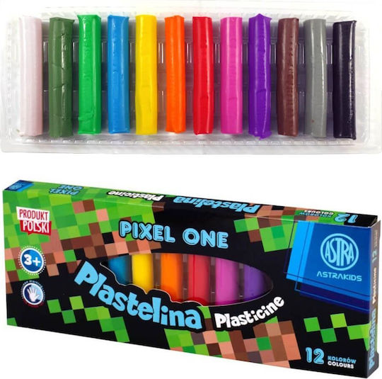 Astra Plasticină în Casetă Pentru 3+ Ani 12 Bucăți Classic