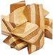 Wooden Bamboo Angular Knot Iq Logic Game