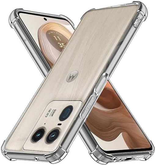 Techsuit Shockproof Clear Umschlag Rückseite Silikon Transparent (Motorola Edge 50 Ultra)