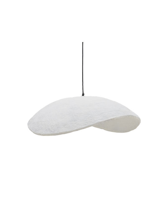 Inart Pendant Light for Socket E27 White