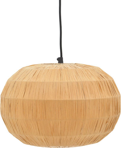 Inart Ozelia Κρεμαστό Φωτιστικό Καφέ Boho με Ντουί E27 33x33x122εκ.