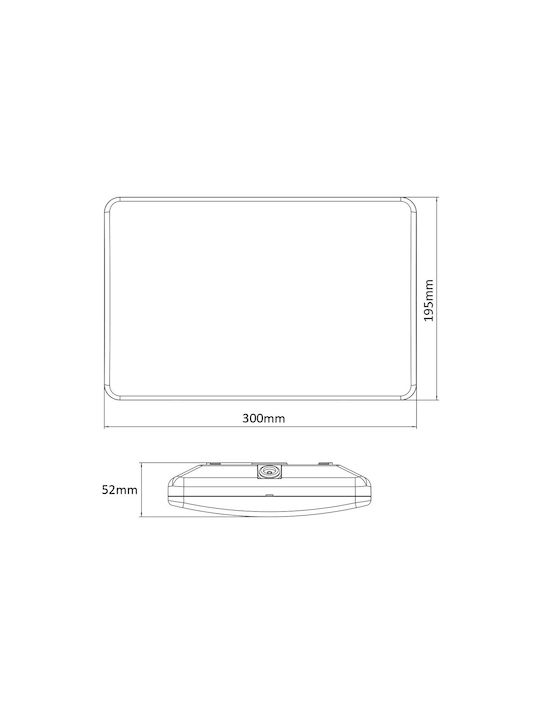 Maclean Energy Επιτοίχιο Εξωτερικό Φωτιστικό LED IP65 12W με Φυσικό Λευκό Φως
