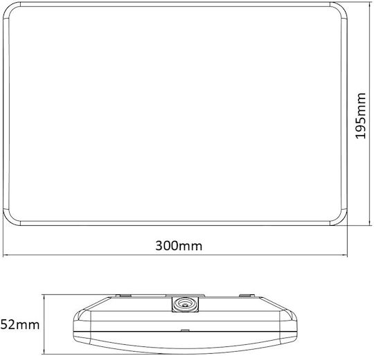 Maclean Energy Επιτοίχιο Εξωτερικό Φωτιστικό LED IP65 12W με Φυσικό Λευκό Φως