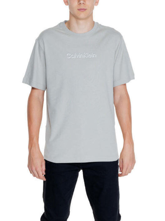 Calvin Klein T-shirt Bărbătesc cu Mânecă Scurtă Gri