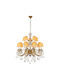 Led7 Candelabru 15xE14 cu Cristale Bronz 5955RALPH15