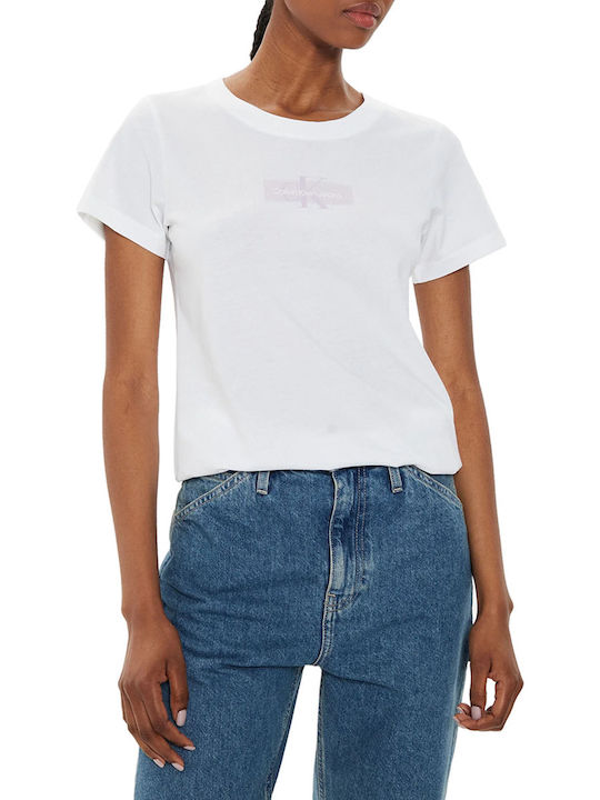 Calvin Klein Damen T-Shirt Weiß
