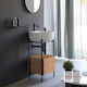 Scarabeo Laila T 45 Countertop with Sink L44xW39xH90cm Rovere