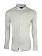 Double Men's Shirt Long Sleeve Cotton Gray