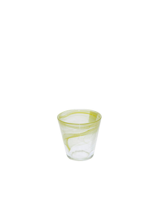 Espiel Alabaster Gläser-Set aus Glas in Gelb Farbe 120ml 6Stück