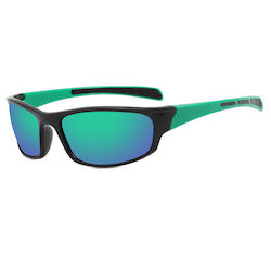 Techsuit Cycling Glasses with Green Frame