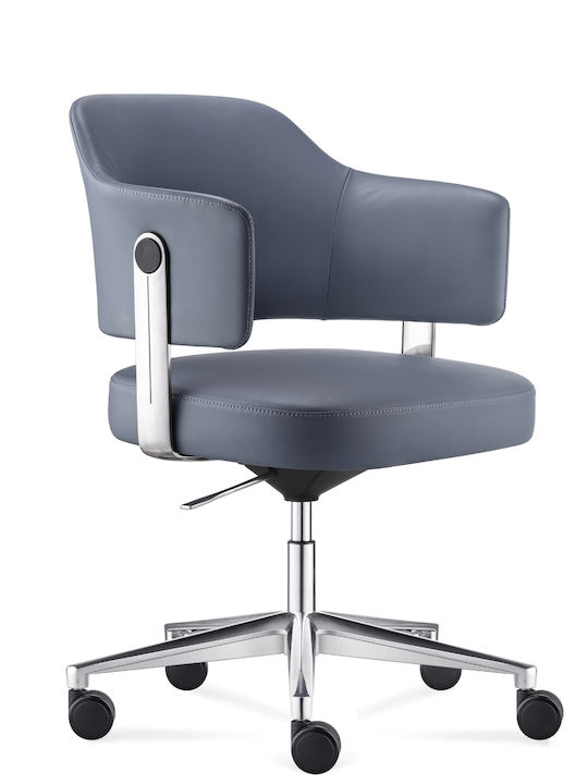 ErgoAction Lauren Office Chair with Blue Arms