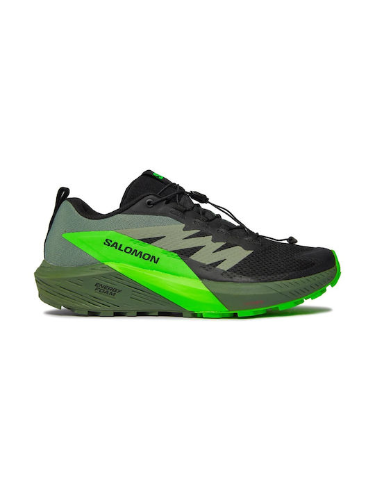 Sense Ride 5 Мъжки Спортни обувки Планинско бягане Black / Laurel Wreath / Green Gecko