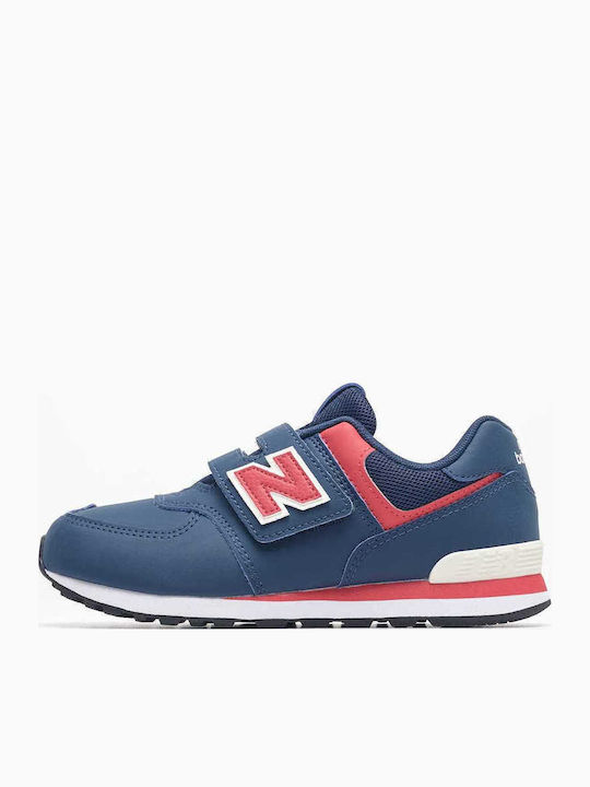 New Balance 574 Παιδικά Sneakers με Σκρατς Μπλε