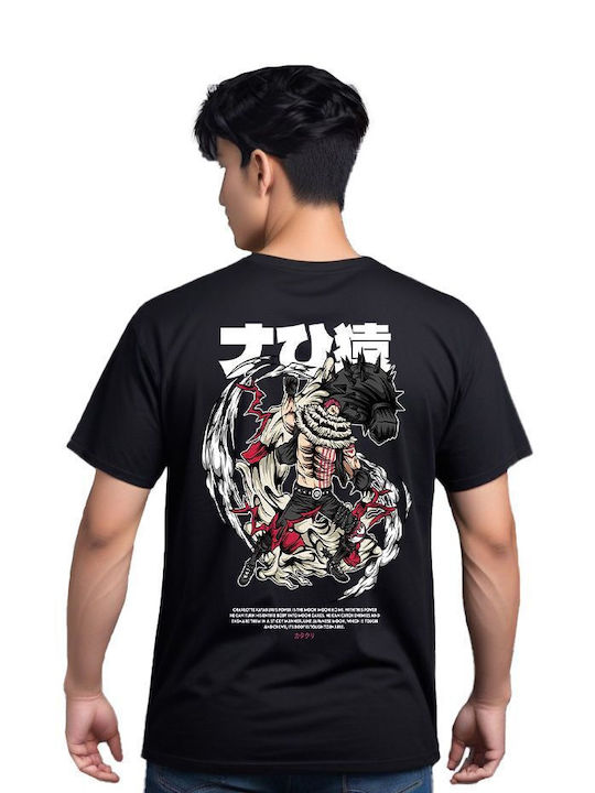 Pop Culture T-shirt Ein Stück Schwarz Katakuri