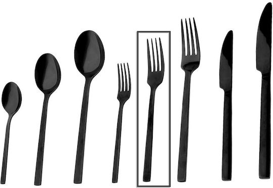 Espiel Divine Gabel-Set Obst/Dessert Edelstahl Schwarz 19cm 12Stück