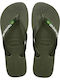 Brasil Logo Ανδρικά Flip Flops Πράσινα