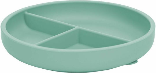 FreeOn Child Food Plate Baby Led Weaning Silicone Green