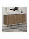 Sideboard Jakomen Wooden Open Walnut 180x41.7x80cm