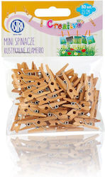 Set 50 Mini Decorative Pliers Wood Brown