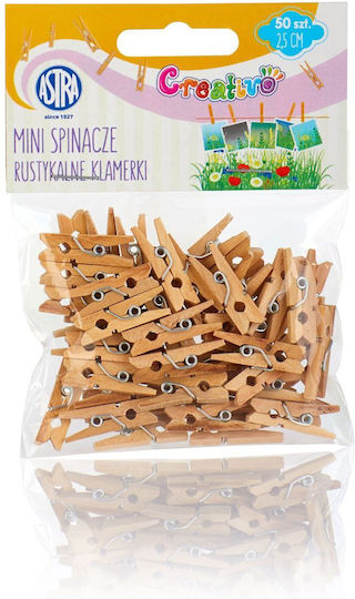 Set 50 Mini Decorative Pliers Wood Brown