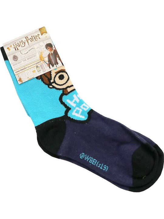 Warner Bros Kids' Socks Knee-High Harry Potter Light Blue