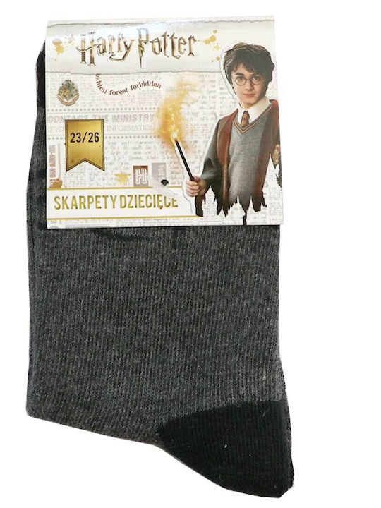Warner Bros Παιδικές Κάλτσες Μακριές Harry Potter γραφίτης