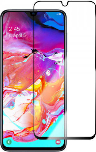 5D 0.3mm Full Glue Full Face Tempered Glass Μαύρο (Galaxy A70)
