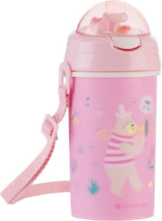 Παγούρι Καλαμάκι Σιλικόνης 450ml Music Fest Kikkaboo Pink 31302030081
