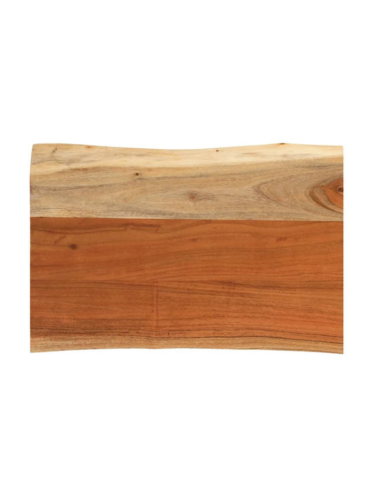 vidaXL Dreptunghiulară Suprafața mesei din Lemn Masiv Maro 60x40x3.8cm 370632 1buc
