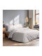 Lino Home Bettwäsche-Set Einzel 170x260cm. Primo Levander 3Stück