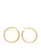 Schleifenohrringe Kreis Gold