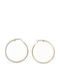 Loop Earrings Circle Silver