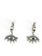 Loop Earrings Eye Fatima Pendant Silver