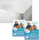 La Luna Protective Cover Semi-double with Elastic Bands White 110x200+40cm
