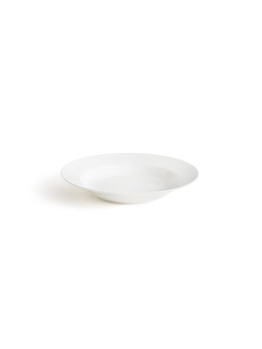 La Redoute Interieurs Plate Soup Porcelain White with Diameter 22.6cm 4pcs 3614855278988