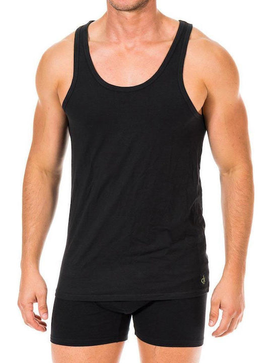 Tricou de corp pentru bărbați Fără Mâneci Negru